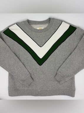 Maeve by Anthropologie Chevron Colorblock Crewneck Sweatshirt size small